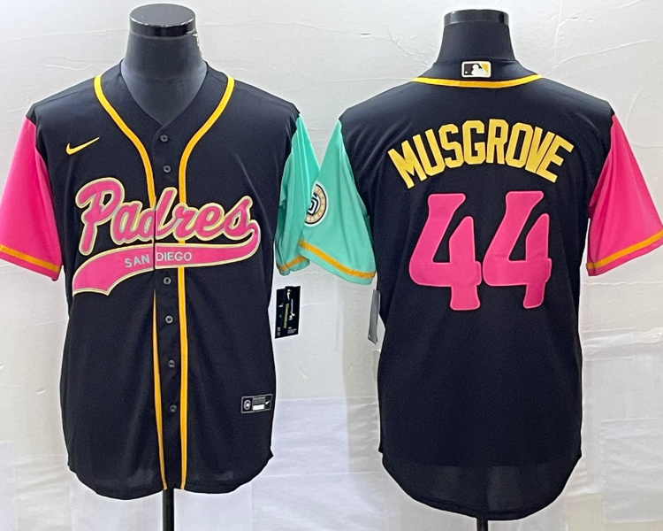 Men's San Diego Padres Joe Musgrove #44 Black City Connect Jersey Joint Edition
