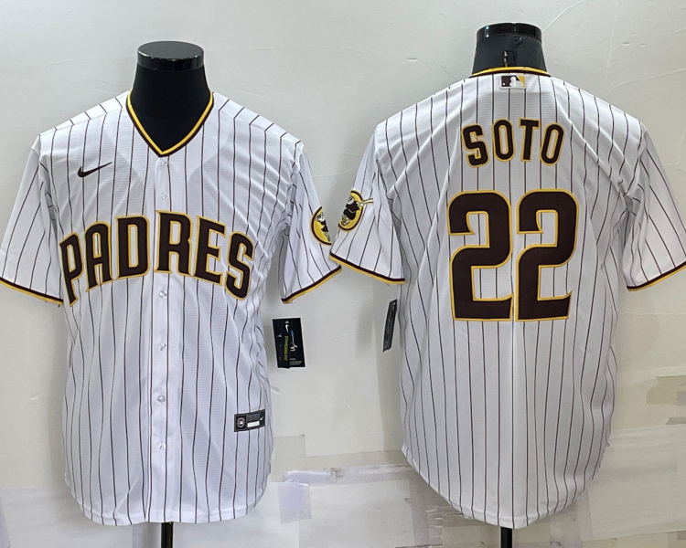 Men's San Diego Padres Juan Soto #22 White Home Jersey