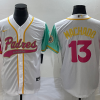 Men's San Diego Padres Manny Machado #13 White City Connect Jersey Joint Edition
