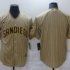 Men's San Diego Padres Tan Alternate Blank Jersey