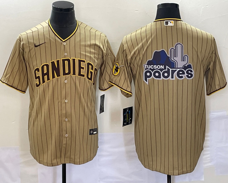 Men's San Diego Padres Tan Alternate Team Jersey