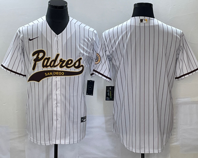 Men's San Diego Padres White Blank Jersey Joint Edition