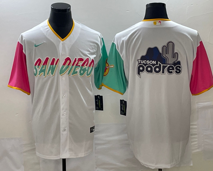 Men's San Diego Padres White City Connect Team Jersey