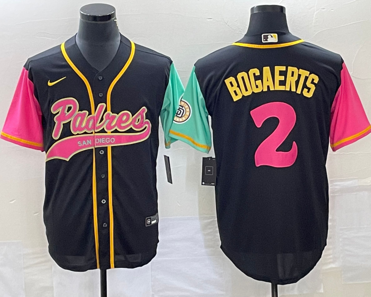 Men's San Diego Padres Xander Bogaerts #2 Black City Connect Jersey Joint Edition