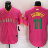Men's San Diego Padres Yu Darvish #11 Pink Jersey