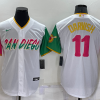 Men's San Diego Padres Yu Darvish #11 White Stitched Jersey