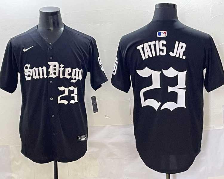 Men's San Diego Padres Fernando Tatis Jr. #23 Black Jersey