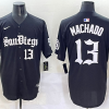 Men's San Diego Padres Manny Machado #13 Black Jersey