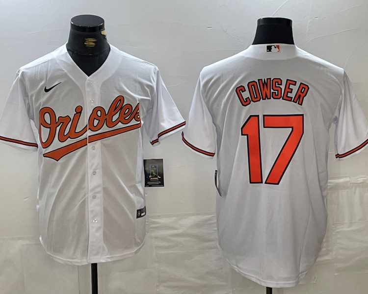 Men's Baltimore Orioles Colton Cowser #17 White Jersey