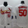 Men's St. Louis Cardinals Adam Wainwright #50 White Jersey