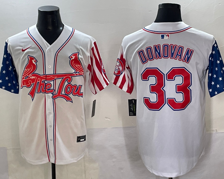 Men's St. Louis Cardinals Brendan Donovan #33 White Jersey