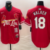 Men's St. Louis Cardinals Jordan Walker #18 Red 2024 City Connect Limited Jersey