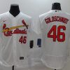 Men's St. Louis Cardinals Paul Goldschmidt #46 White Jersey