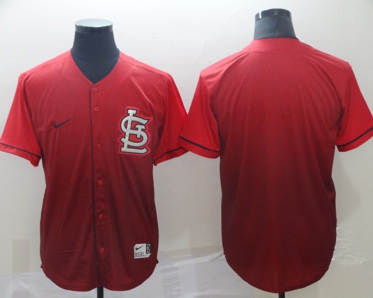 Men's St. Louis Cardinals Red Blank Jersey