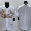 Men's St. Louis Cardinals White Blank Jersey