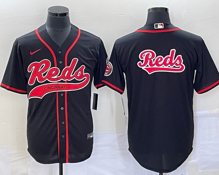 Men's Cincinnati Reds Black Team Jersey Joint Edition