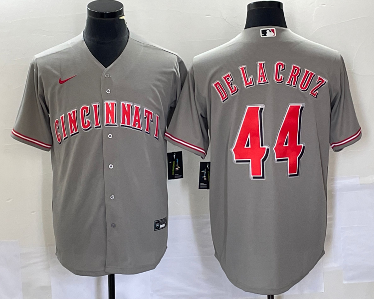 Men's Cincinnati Reds Elly De La Cruz #44 Gray Alternate Jersey
