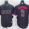 Men's Cincinnati Reds Joe Burrow #9 Black 2023 City Connect Jersey