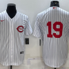 Men's Cincinnati Reds Joey Votto #19 White 2022 MLB at Field of Dreams Authentic Jersey