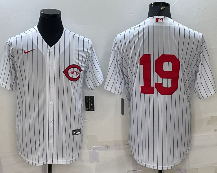Men's Cincinnati Reds Joey Votto #19 White 2022 MLB at Field of Dreams Authentic Jersey
