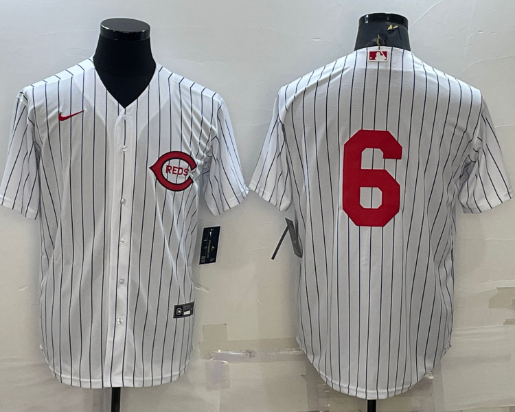 Men's Cincinnati Reds Jonathan India #6 White 2022 MLB at Field of Dreams Authentic Jersey
