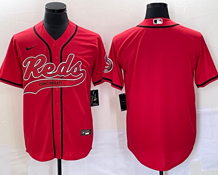 Men's Cincinnati Reds Red Blank Jersey Joint Edition