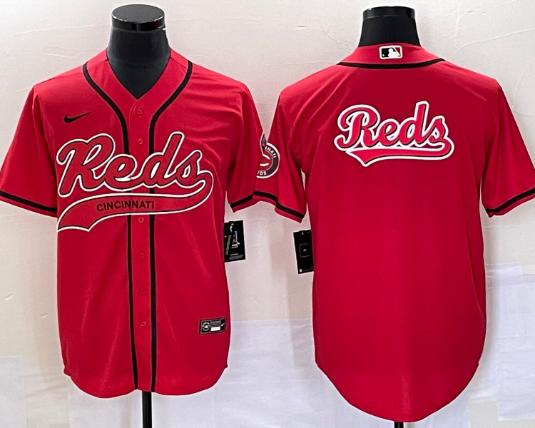 Men's Cincinnati Reds Red Team Jersey Joint Edition