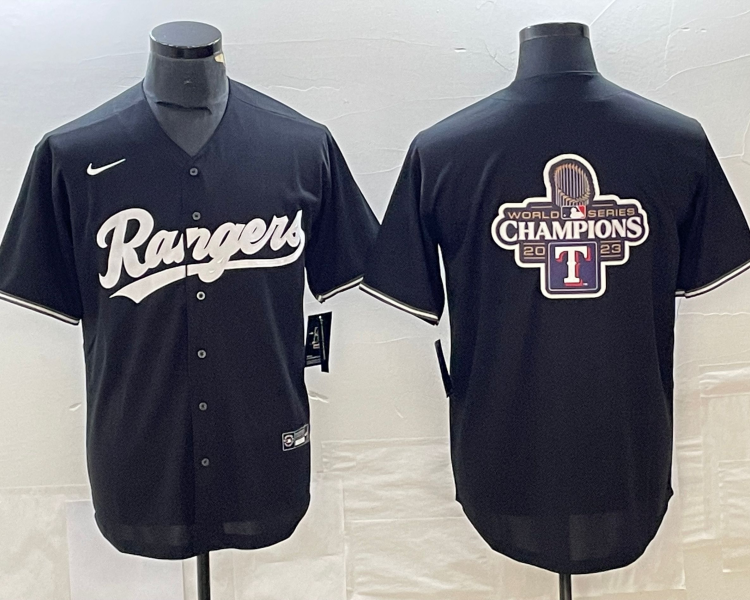 Men's Texas Rangers Black Jersey