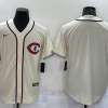 Men's Chicago Cubs Beige Blank Jersey