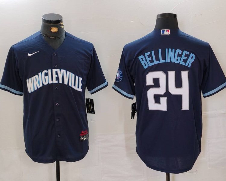 Men's Chicago Cubs Cody Bellinger #24 Navy City Connect Limited Jersey