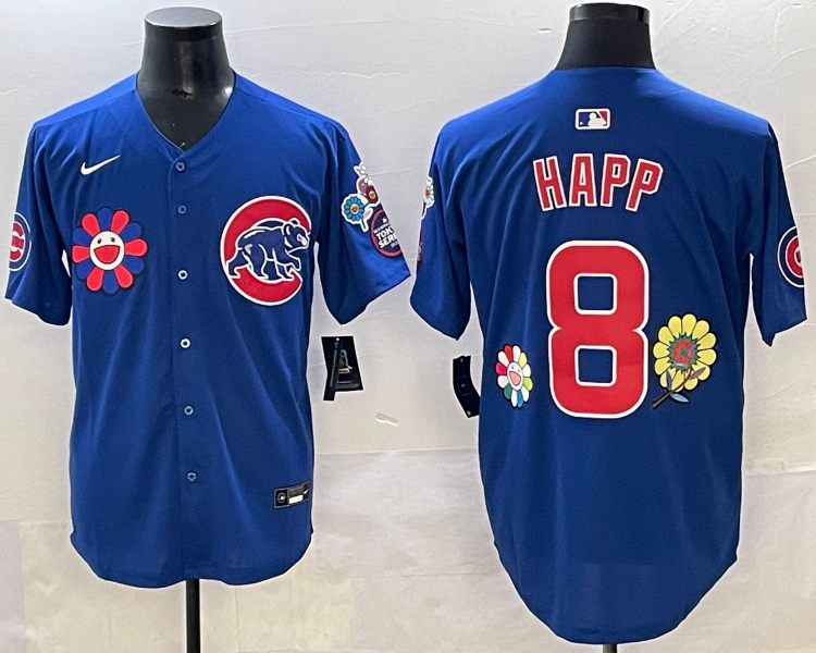 Men's Chicago Cubs Ian Happ #8 Royal Jersey