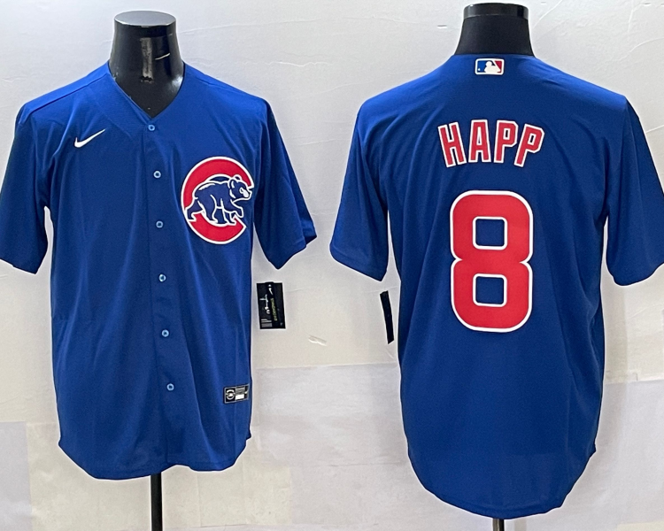 Men's Chicago Cubs Ian Happ #8 Royal Limited Jersey
