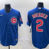 Men's Chicago Cubs Nico Hoerner #2 Royal Limited Jersey