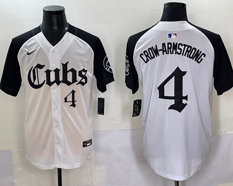 Men's Chicago Cubs Pete Crow-Armstrong #4 White Jersey
