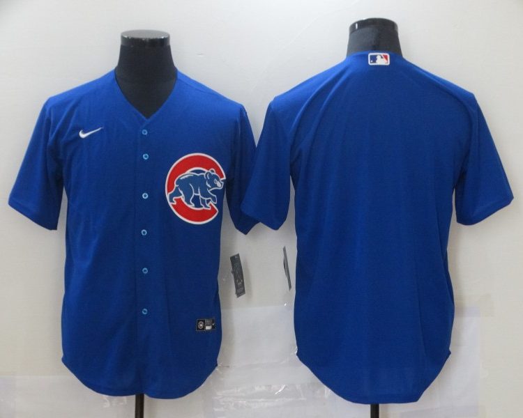 Men's Chicago Cubs Royal Alternate Team Blank Jersey