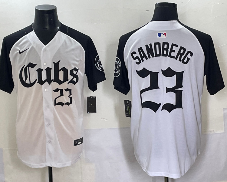 Men's Chicago Cubs Ryne Sandberg #23 White Jersey