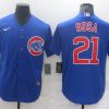 Men's Chicago Cubs Sammy Sosa #21 Blue Baseball Jersey