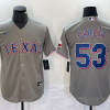 Men's Texas Rangers Adolis Garcia #53 Gray Jersey