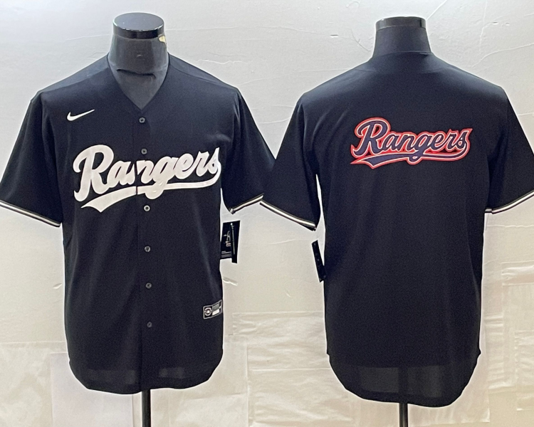 Men's Texas Rangers Black Jersey