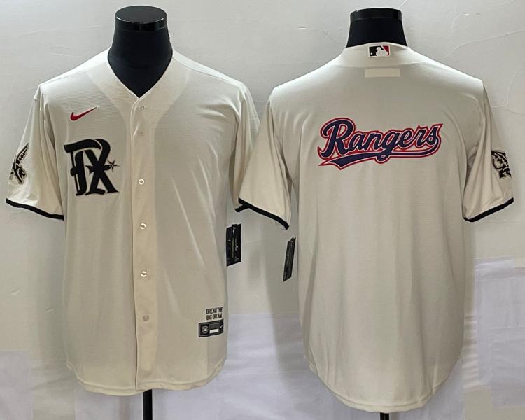 Men's Texas Rangers Cream 2023 City Connect Jersey