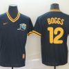 Men's Tampa Bay Rays Wade Boggs #12 Black Baseball Jersey