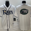 Men's Tampa Bay Rays White Home Team Jersey