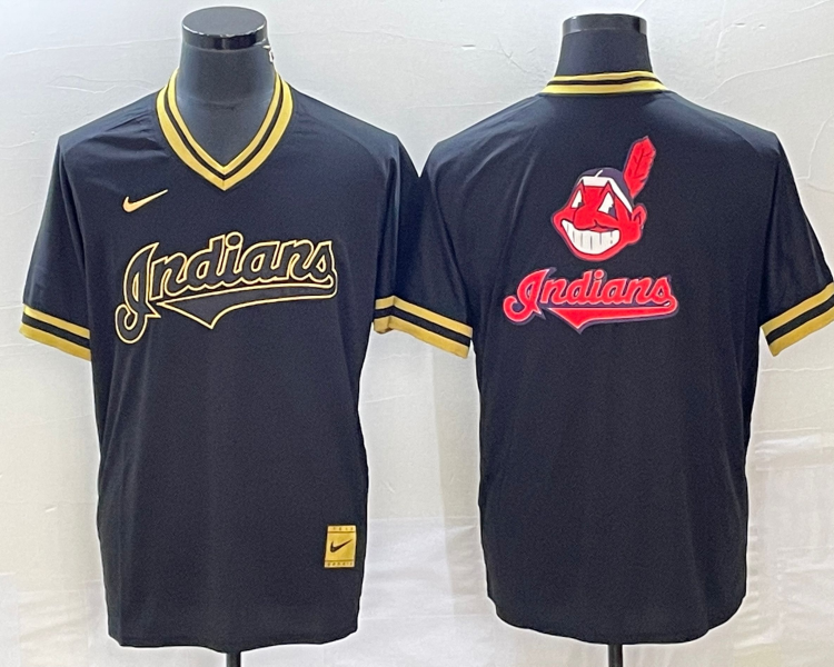 Men's Cleveland Guardians Black Team Jersey