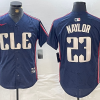 Men's Cleveland Guardians Bo Naylor #23 Navy 2024 City Connect Limited Jersey