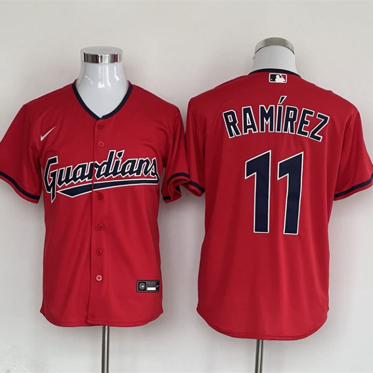 Men's Cleveland Guardians Jos&eacute; Ram&iacute;rez Nike Red Jersey