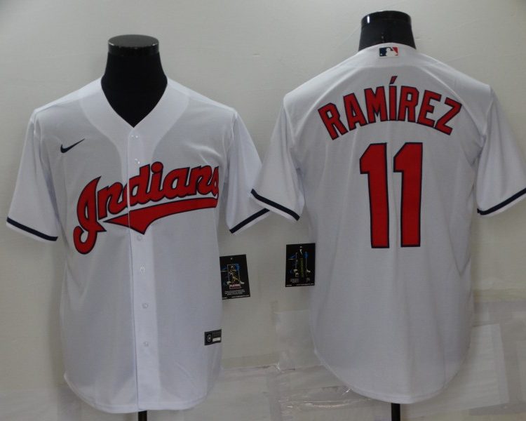 Men's Cleveland Guardians Jose Ramirez Nike White Jersey
