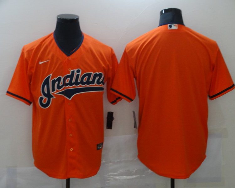 Men's Cleveland Guardians Orange Blank Jersey