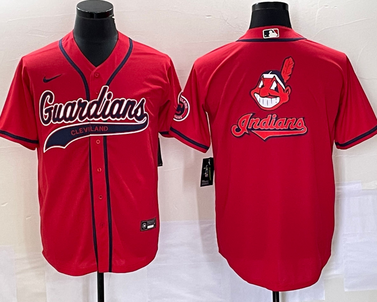 Men's Cleveland Guardians Red Alternate Team Jersey