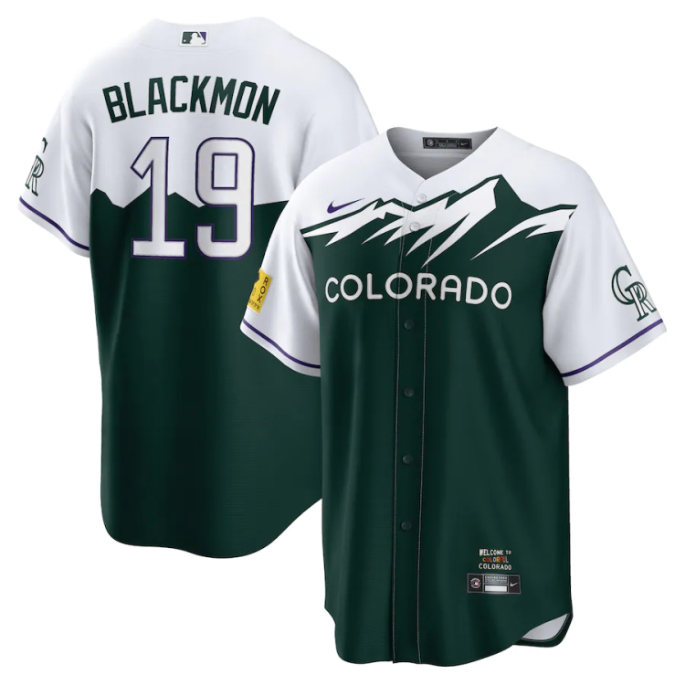 Men's Colorado Rockies Charlie Blackmon #19 Green 2022 City Connect Jersey