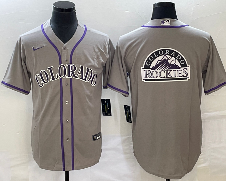 Men's Colorado Rockies Gray Team Jersey